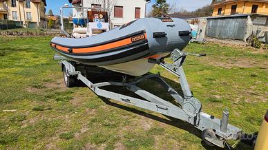 Gommone ASSO 50 con rimorchio ellebi 1300 kg