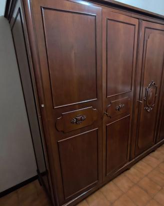 Armadio camera da letto completa in legno massello