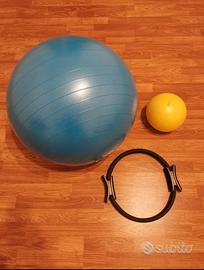 Kit allenamento pilates fitball- ring- small ball