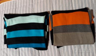 Lotto di 2 maglioni lunghi a righe per bambina