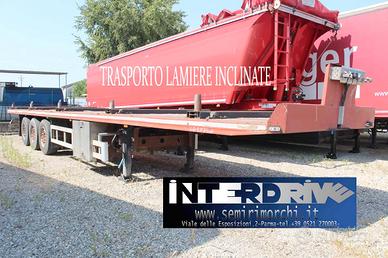 Semirimorchio pianale trasporto lamiere usato