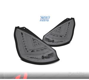 FANALI FORD FIESTA MK7 12-17 LIGHT BAR FONDO CROMA