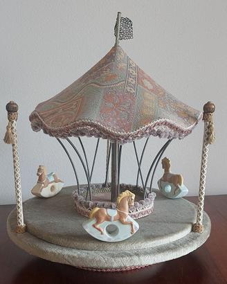 Piccole Cose Pieli Giostra Carillon con cavalli