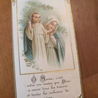 Santino francese 1948 Madonna Vergine Santa