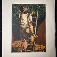 Giuseppe Migneco Litografia firmata a mano