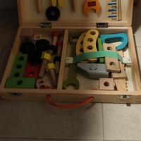 valigetta attrezzi in legno