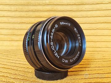 HELIOS 44M-6 58mm f2 obiettivo ZENIT, URSS M42, A+
