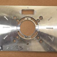 Piastra per fresa a banco in alluminio