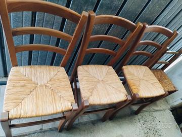 Sedie impagliate  + una in omaggio