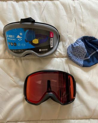 Maschera Sci fotocromatica blu e grigia