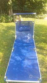 Lettino pieghevole in alluminio