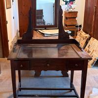 TOELETTA ANTICA IN LEGNO