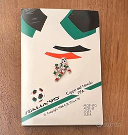 Spilla CIAO Italia 90 ARGENTO 925