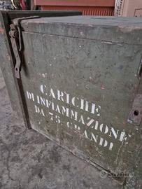 Cassa per munizioni in legno della ww2