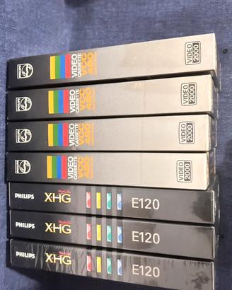 Cassette Video Philips Video 2000 + VHS XHG E120
