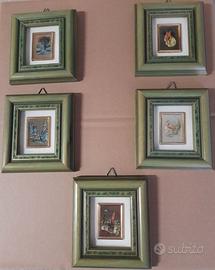 QUADRI DI OPERE IN MINIATURA