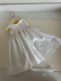 Abito vestito battesimo cerimonia neonata 9 mesi