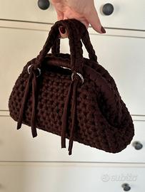 Clutch Bag Marrone con Manici