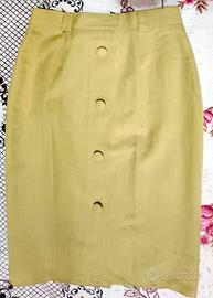 Gonna pencil skirt elegante (verde o beige)