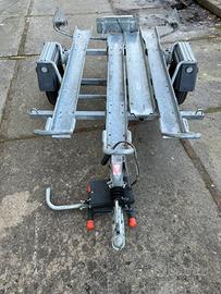 Ellebi carrello moto 3 corsie con rampa