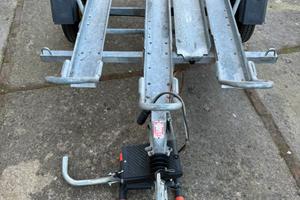 Ellebi carrello moto 3 corsie con rampa