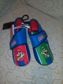 ciabatta a scarpa Super Mario nuova