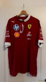 T-shirt piloti Puma per Scuderia Ferrari taglia M