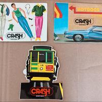3 Adesivi vintage crash abbigliamento
