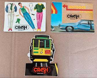 3 Adesivi vintage crash abbigliamento