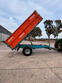 RIMORCHIO AGRICOLO USATO MONOASSE RIB. TRIL.