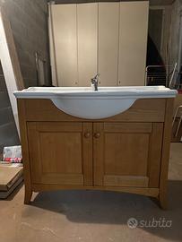 Mobile bagno 2 ante  in pino miele