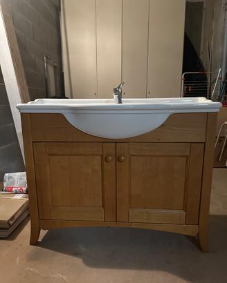 Mobile bagno 2 ante  in pino miele