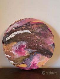 Quadro astratto tondo