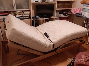 LETTO RETE MOTORIZZATA E MATERASSO MEMORY