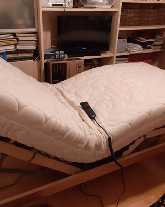 LETTO RETE MOTORIZZATA E MATERASSO MEMORY