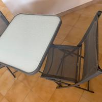 Set giardino tavolo 2 sedie