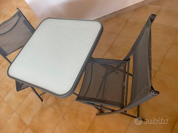 Set giardino tavolo 2 sedie