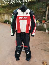 tuta moto 50 divisibile Dainese ducati in pelle