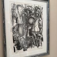 Litografia firmata Alfonso Borghi