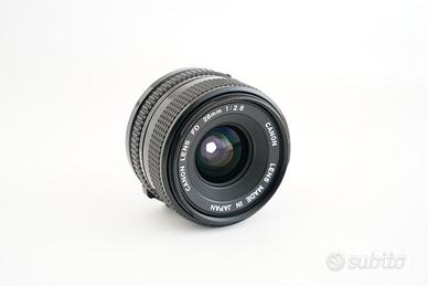 Canon FDn 28/2,8 senza tappi 70€