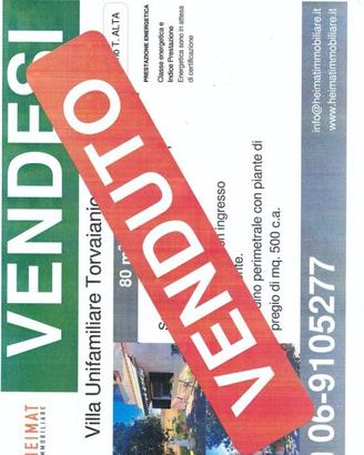 Villa di 80 m² con 3 locali e box auto a Pomezia