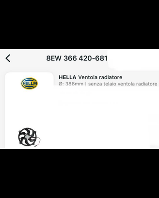 Ventola radiatore