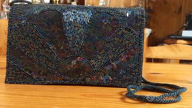 Borsa/pochette con pailettes vintage