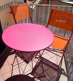 Tavolo e due sedie per giardino/terrazzo
