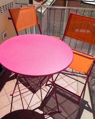 Tavolo e due sedie per giardino/terrazzo