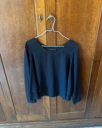 Camicetta Zara blu scuro