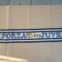 VECCHIA SCIARPA TIPO SETA CON SCRITTA "FORZA JUVE"