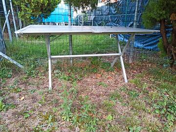 Tavolo alluminio 6 posti per campeggio