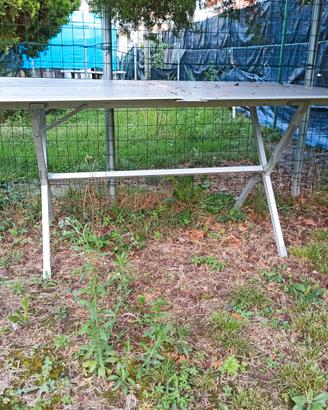 Tavolo alluminio 6 posti per campeggio