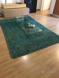 Tappeto "Spaghetti" Turchese